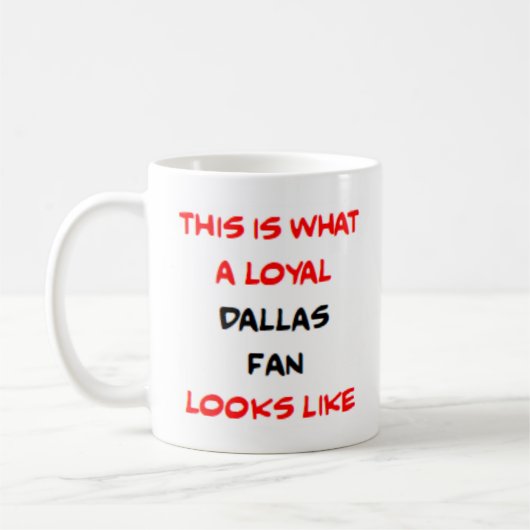 dallas fan, loyal コーヒーマグカップ (左)