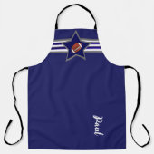 Dallas Football Fan Customizable Design エプロン (正面)