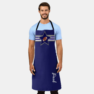 Dallas Football Fan Customizable Design エプロン