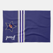 Dallas Football Fan Customizable Design キッチンタオル (横)