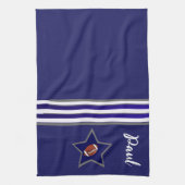 Dallas Football Fan Customizable Design キッチンタオル (縦)