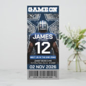 Dallas Football Ticket Birthday Invitation (スタンド正面)