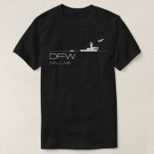 Dallas Forth Worth Airport Code Souvenir Gift DFW  Tシャツ (デザイン正面)