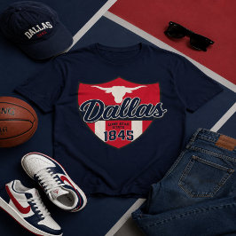 Dallas Heritage Shield Graphic T-Shirt Vintag Tシャツ