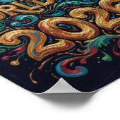 Dallas Home of the World Cup 2026  Gold Typography ポスター (角)