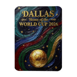 Dallas Home of the World Cup 2026 Soccer Fan Jewel マグネット