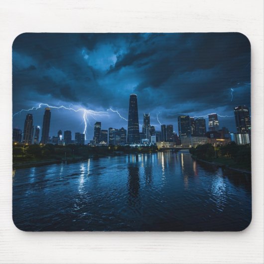 Dallas Lightning Mouse Pad - Urban Texas Office  マウスパッド (正面)