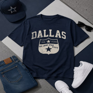 Dallas Lone Star State Vintage Graphic Tシャツ