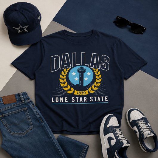 Dallas Lone Star State Vintage Graphic Tシャツ