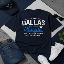 Dallas Majestic Football Inspired Graphic Tシャツ