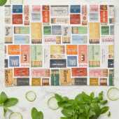 Dallas Matchbook Kitchen Towel キッチンタオル (折り畳み)