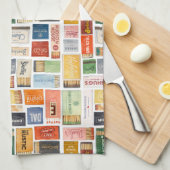 Dallas Matchbook Kitchen Towel キッチンタオル (四つ折り)