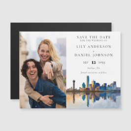 Dallas Photo Wedding Save The Date マグネット招待状