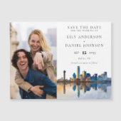 Dallas Photo Wedding Save The Date マグネット招待状 (正面)