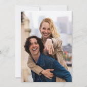 Dallas Skyline Destination Photo Wedding 招待状 (裏面)