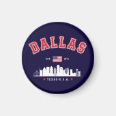 Dallas Skyline Heritage マグネット (正面)