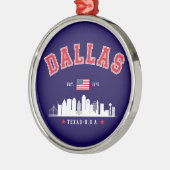 Dallas Skyline Heritage メタルオーナメント (左)