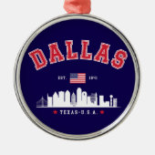 Dallas Skyline Heritage メタルオーナメント (正面)