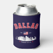 Dallas Skyline Heritage 缶クーラー (缶正面)