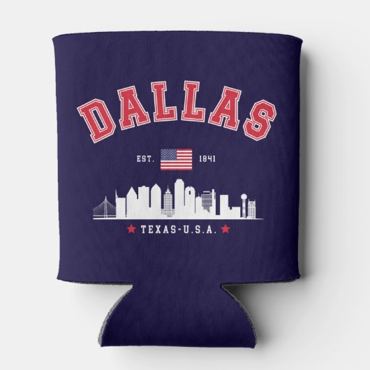 Dallas Skyline Heritage 缶クーラー (裏面)