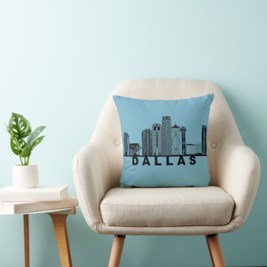 Dallas Skyline Silhouette クッション (椅子)