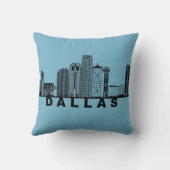 Dallas Skyline Silhouette クッション (裏面)