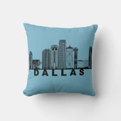 Dallas Skyline Silhouette クッション (正面)
