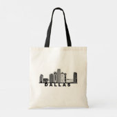 Dallas Skyline Silhouette トートバッグ (裏面)