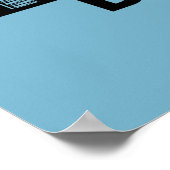 Dallas Skyline Silhouette  ポスター (角)