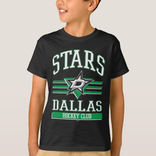 Dallas Stars Hockey Club Black Officially Licensed Tシャツ (正面)