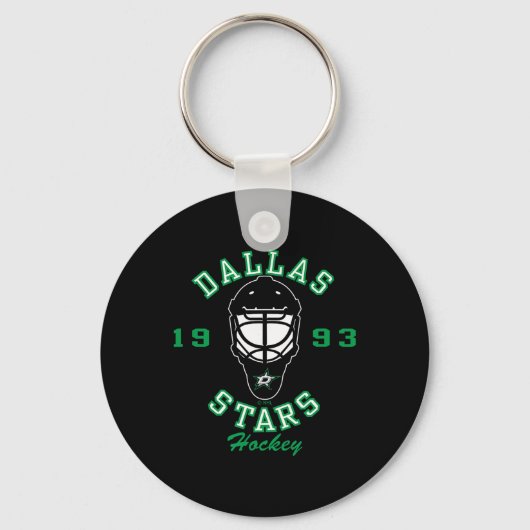 Dallas Stars Hockey Mask Black Officially Licensed キーホルダー (正面)