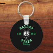 Dallas Stars Hockey Mask Black Officially Licensed キーホルダー (正面)