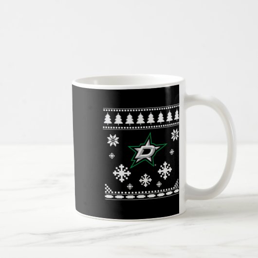 Dallas Stars Ugly Christmas Sweater Holidaze コーヒーマグカップ (右)