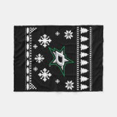 Dallas Stars Ugly Christmas Sweater Holidaze  フリースブランケット (正面(横))