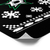Dallas Stars Ugly Christmas Sweater Holidaze  ポスター (角)