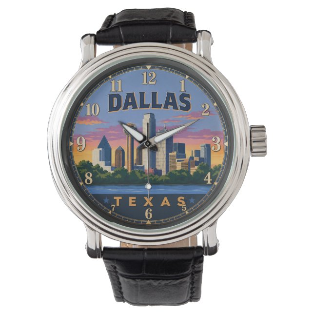 Dallas Texas  腕時計 (正面)