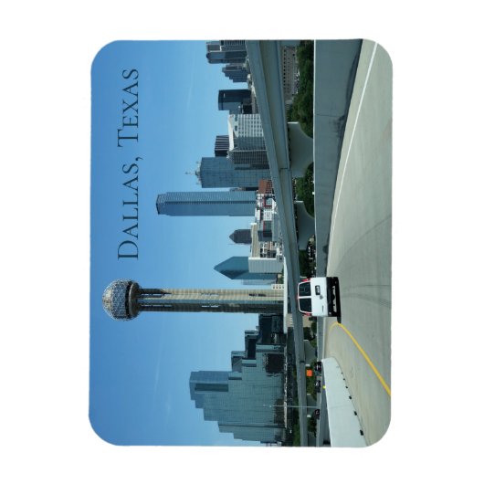 Dallas Texas Designer マグネット (縦)