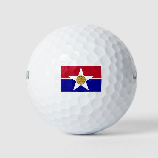 Dallas Texas Flag ゴルフボール (正面)
