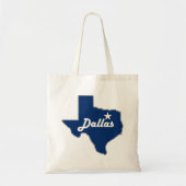 Dallas, Texas Lone Star State Map Cute DFW Texan トートバッグ (正面)