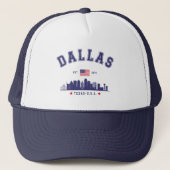 Dallas Texas Skyline Scene キャップ (正面)