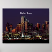 Dallas, Texas skyline view, ポスター (正面)