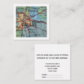 Dallas We've Moved Address Card エンクロージャーカード (正面/裏面)