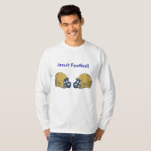 DallasJesuitのイエズス会士のフットボール Tシャツ (正面フル)