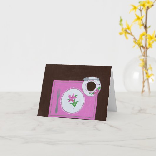 "Dallmayr皿" カード (黄色い花)