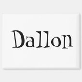 Dallonの名前 マグネット (正面)