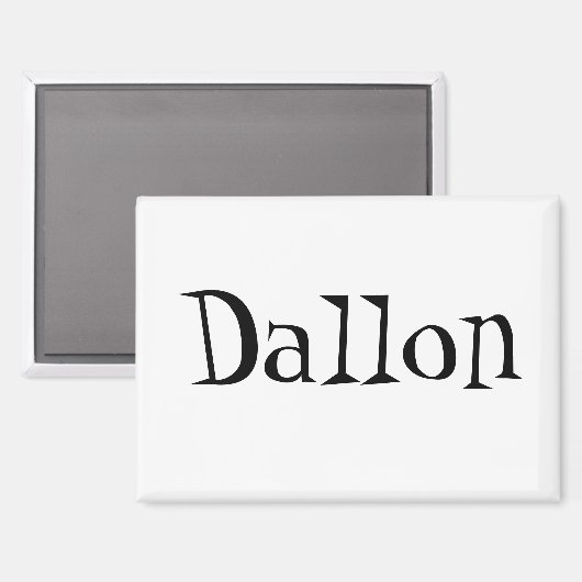Dallonの名前 マグネット (正面/裏面)