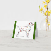 Dalmatianカード: レバー斑点を付けられる カード (黄色い花)