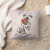 Dalmatianハートのお母さん クッション (ブランケット)