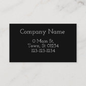 Dalmatianプリントのデザインの名刺 名刺 (裏面)