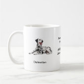 Dalmatianマグ- 2つのイメージおよびモチーフの… コーヒーマグカップ (左)